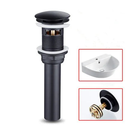 DecorBites™ Black Baking Stainless Steel Basin Faucet - Hot Cold Bathroom Sink Mixer