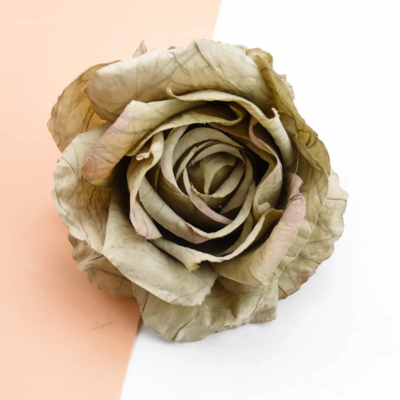 DecorBites™ 9CM Silk Roses Artificial Flowers for Home Decor, DIY, Gifts, Weddings