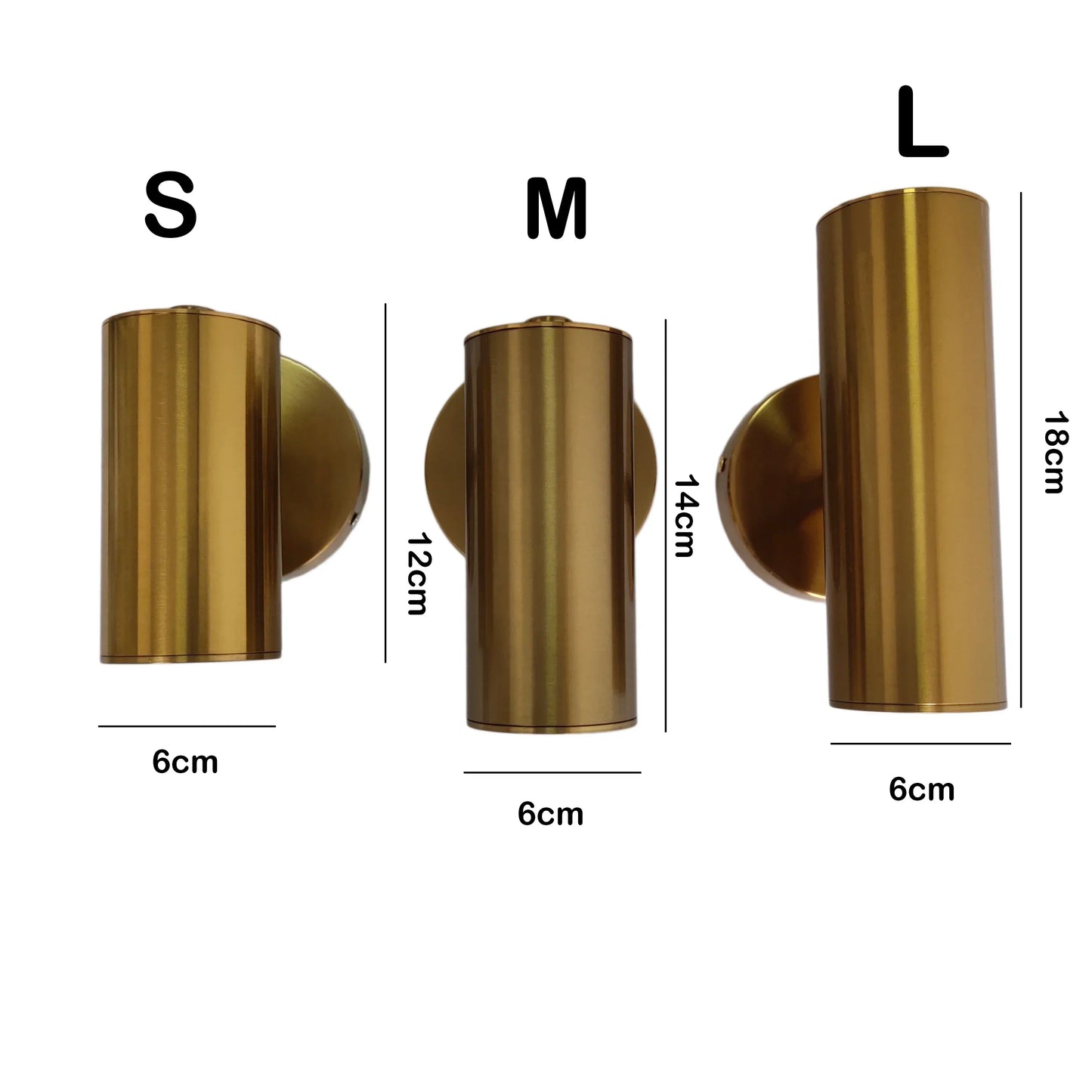 DecorBites™ Gold Iron Art LED Wall Lamp Modern Bedroom Living Room Light
