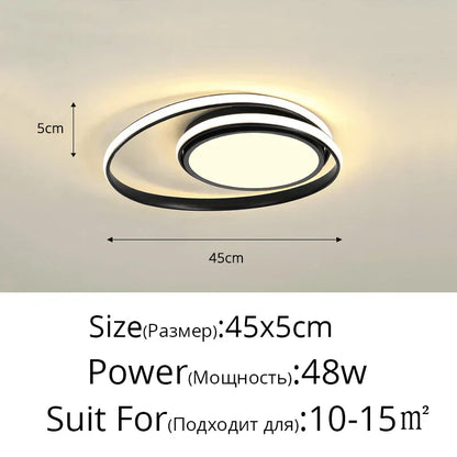 DecorBites™ LED Ceiling Light for Living Bedroom Study Room, Modern Surface Mounted Lamp
