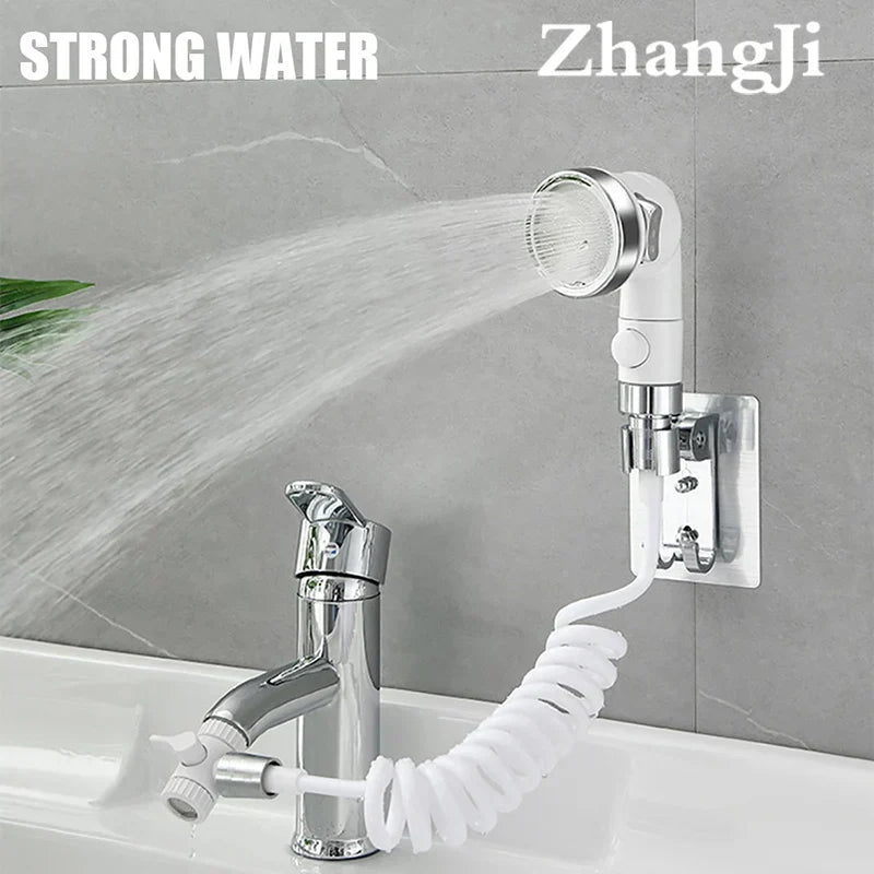 DecorBites™ 3 Modes White Water Faucet Handheld Shower Nozzle for Bathroom and Kitchen