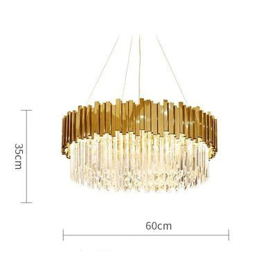 DecorBites™ Art Deco Crystal LED Chandelier - 4 Tier Gold Silver Designer Lighting