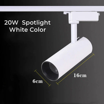 DecorBites™ LED Track Lamps: Modern 20/30W Ceiling Rail Floodlight for Living Room, Store Lighting