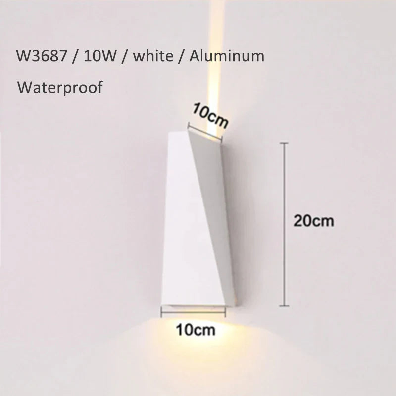 DecorBites™ Dual Head 10W LED Wall Lamp for Bedroom Foyer, Waterproof Modern Outdoor Fixture