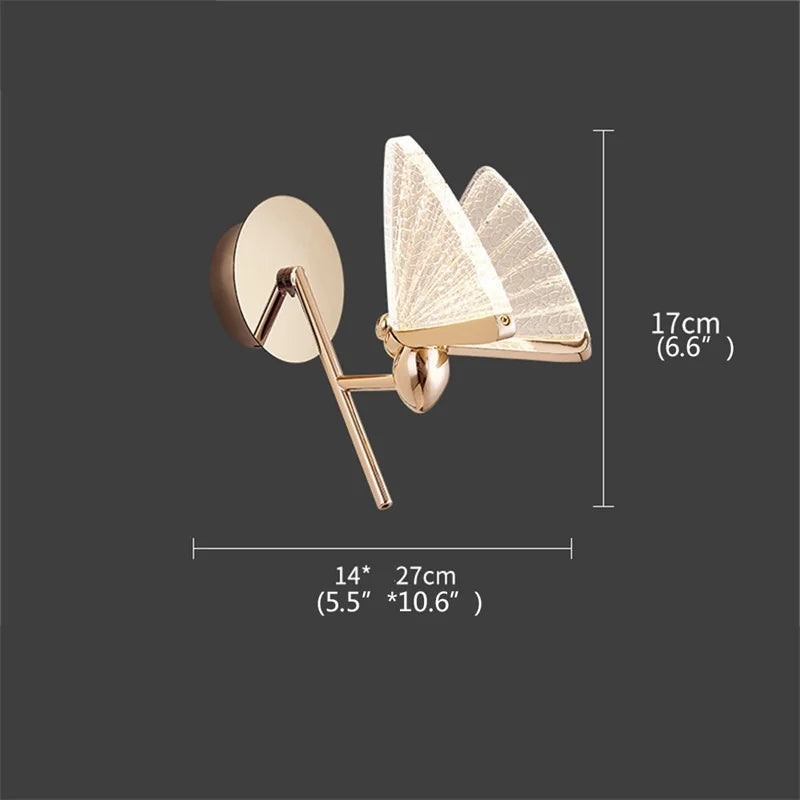 DecorBites™ Butterfly Wall Lights: Nordic LED Sconces Modern Lamps Fixtures for Home Decor