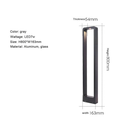 DecorBites™ 7W LED Aluminum Garden Bollard Light for Outdoor Landscape Courtyards