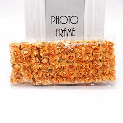 DecorBites™ 144pcs 2cm Artificial Paper Flowers for Wedding DIY Decoration