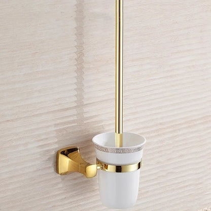 ™ Gold Bathroom Hardware Set for Towels, Paper, Brushes, and More