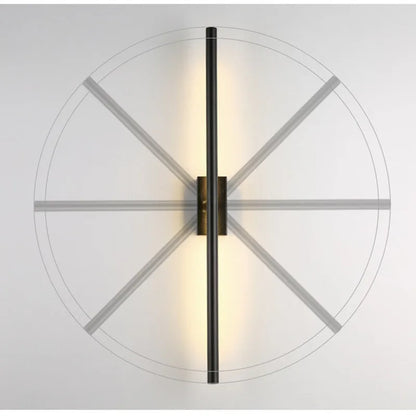 DecorBites™ Linear Metal Tubes LED Wall Light Gold for Modern Living Room & Bathroom Mirrors