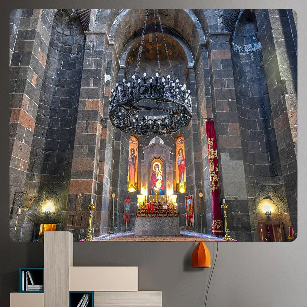 DecorBites™ Angel Tapestry: Church-inspired Boho Wall Decor for Home - Bedding, Sofa, or Blanket
