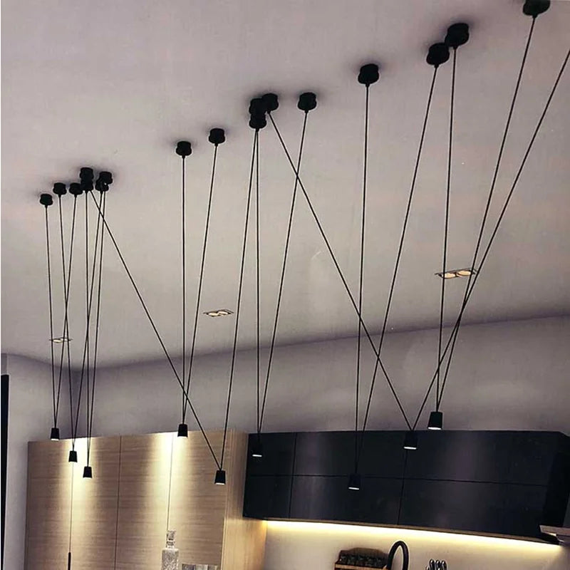 DecorBites™ Geometric Vintage Linear Pendant Lamp for Living Room Kitchen Dining Lighting