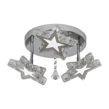 DecorBites™ Crystal Nordic LED Ceiling Chandelier for Modern Indoor Lighting