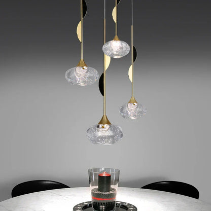 DecorBites™ Bubble Crystal Pendant Light: Modern Kitchen Dining Room Hanging Lamp for Home Decor