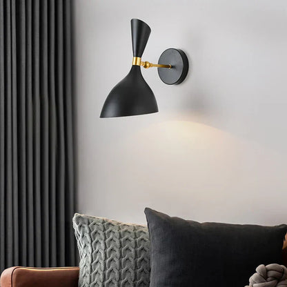DecorBites™ Black White Nordic Wall Lamps with Switch, Modern Industrial Decor Light for Living Room