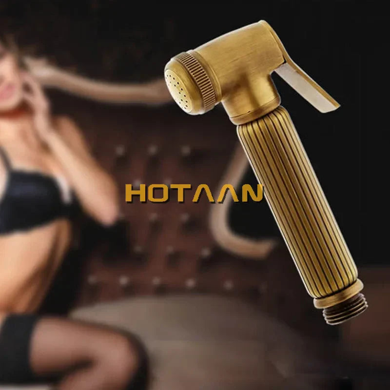 DecorBites™ Antique Brass Bidet Faucet Hygienic Muslim Shower Sprayer