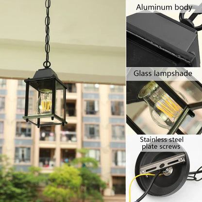 DecorBites™ Garden Pendant Lamp: Waterproof Hanging Lantern for Courtyard and Balcony