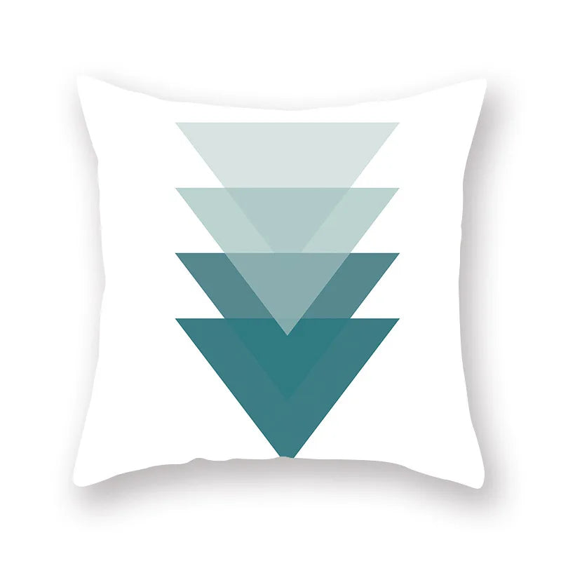 ™ Green Geometric Pillowcase - Nordic Classic Design for Home Decor and Comfort