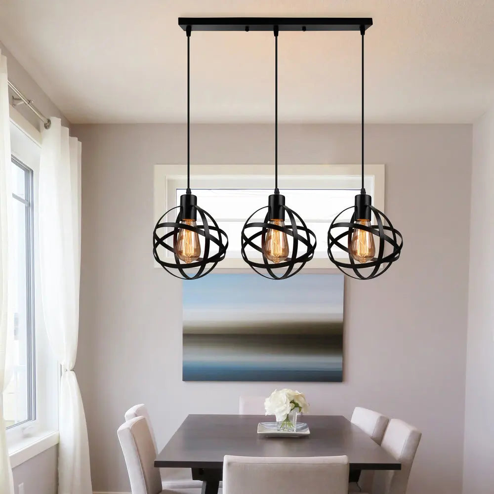 ™ Industrial Pendant Lights - Modern Kitchen Island Lamp, Cafe Hanging Light