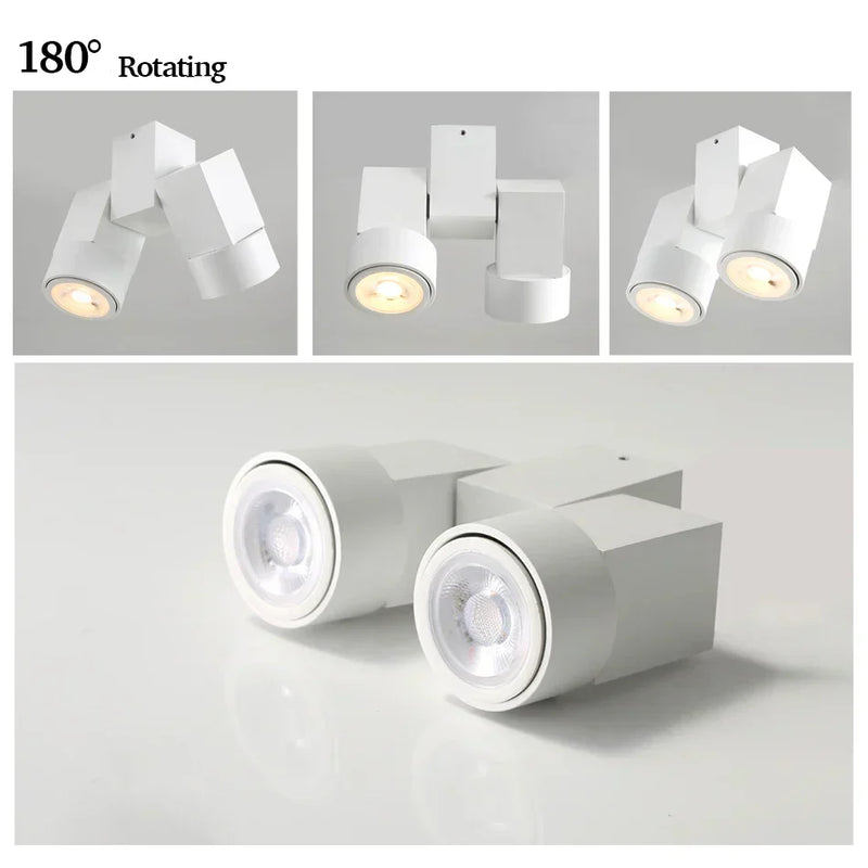 DecorBites™ 180 Adjustable LED GU10 Downlight Surface Mount Spotlight
