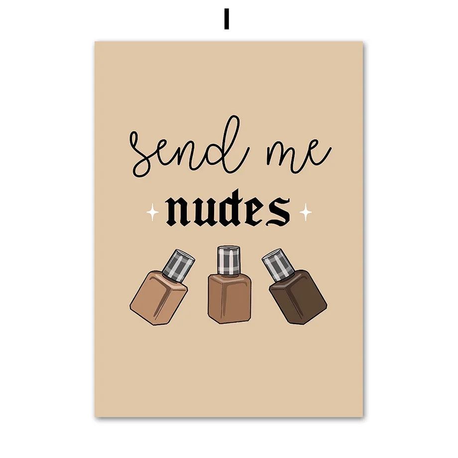 DecorBites™ Beauty Salon Wall Art Set