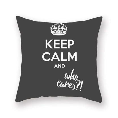 DecorBites™ Black Geometric Cushion Cover | Decorative Sofa Pillow Cases | Living room Throw Home Decor