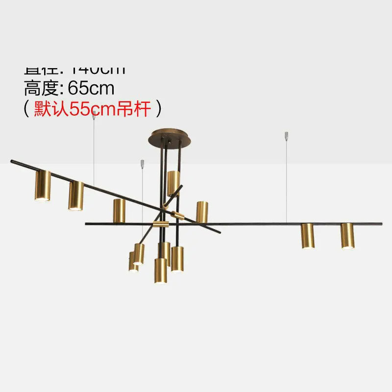 DecorBites™ Gold Chandelier Light Modern Designer Art Living Room Dining Room E27