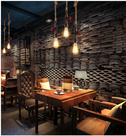 ™ Industrial Retro Loft Pendant Light Water Pipe Ceiling Lamp