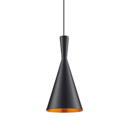 DecorBites™ Black & Gold Musical Pendant Light for Dining, Living Room, & Bar Decor
