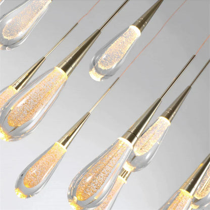 DecorBites™ Crystal Glass LED Pendant Lights for Restaurant, Bar & Staircase