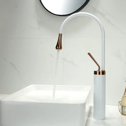 DecorBites™ Black Gold Basin Faucet - Swivel Kitchen Sink Water Crane with Hot and Cold Handles