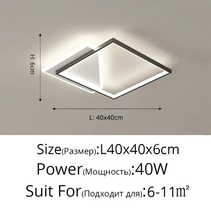 DecorBites™ LED Ceiling Lights: Bedroom Study Living Room Round Luminaria Lustres Lamparas Avize