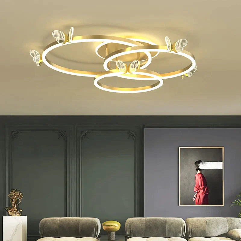 DecorBites™ Luxe Butterfly LED Ceiling Lamp: Modern, Bright & Elegant Atmosphere