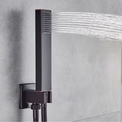 DecorBites™ Brushed Nickel Handshower Set with Stainless Steel Hose & Wall Bracket