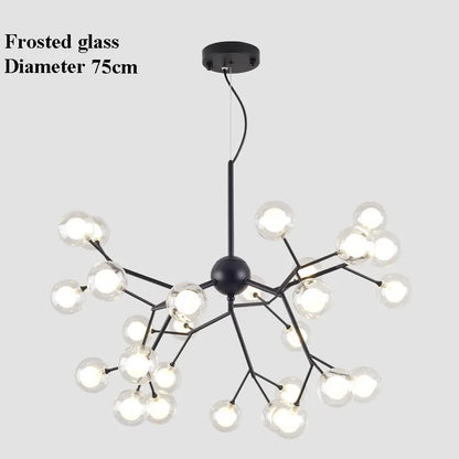 DecorBites™ LED Glass Ball Branch Chandelier | Modern Firefly Art Decor Lighting