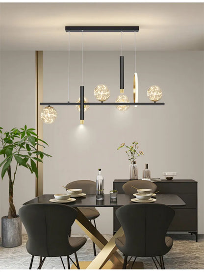 DecorBites™ LED Chandelier: Modern Whole House Indoor Lighting for Bedroom, Living Hall, and Dining Room