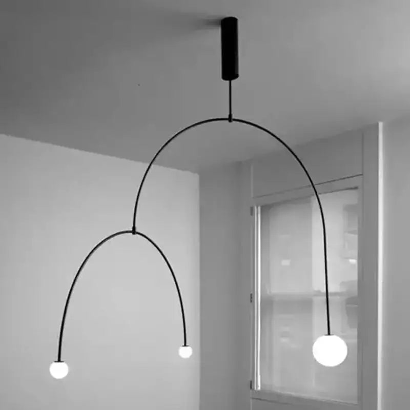 DecorBites™ Black Gold Chandelier Pendant Nordic Modern Lamp