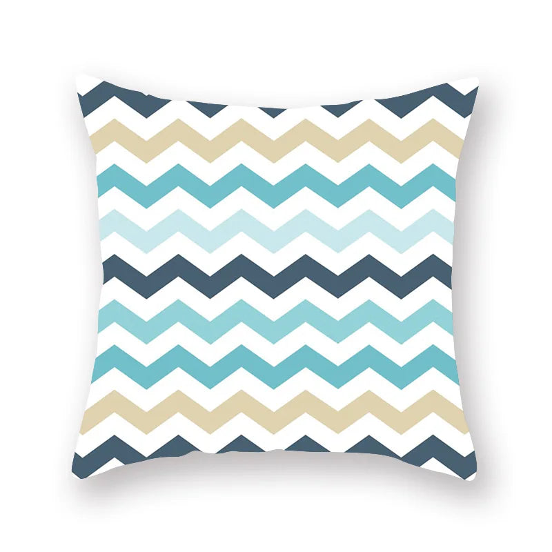 ™ Green Geometric Pillowcase - Nordic Classic Design for Home Decor and Comfort