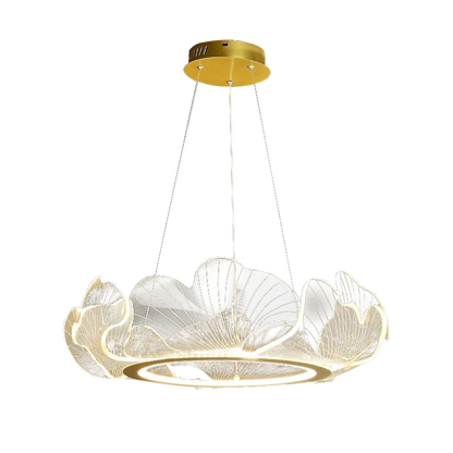 DecorBites™ Lotus Leaf Chandelier: Modern Minimalist Nordic Lighting for Living Room, Dining Room & Bedroom