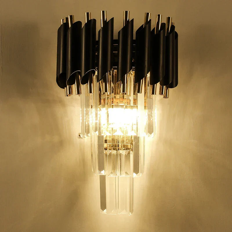DecorBites™ Crystal Luxury Wall Lamp for Living Room, Bedroom, and Aisle