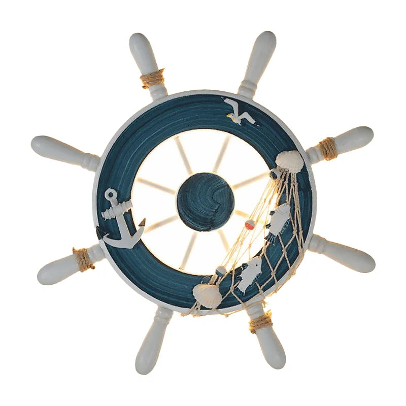 ™ Kids LED Ship Rudder Wall Light - Mediterranean Decor Ocean Theme