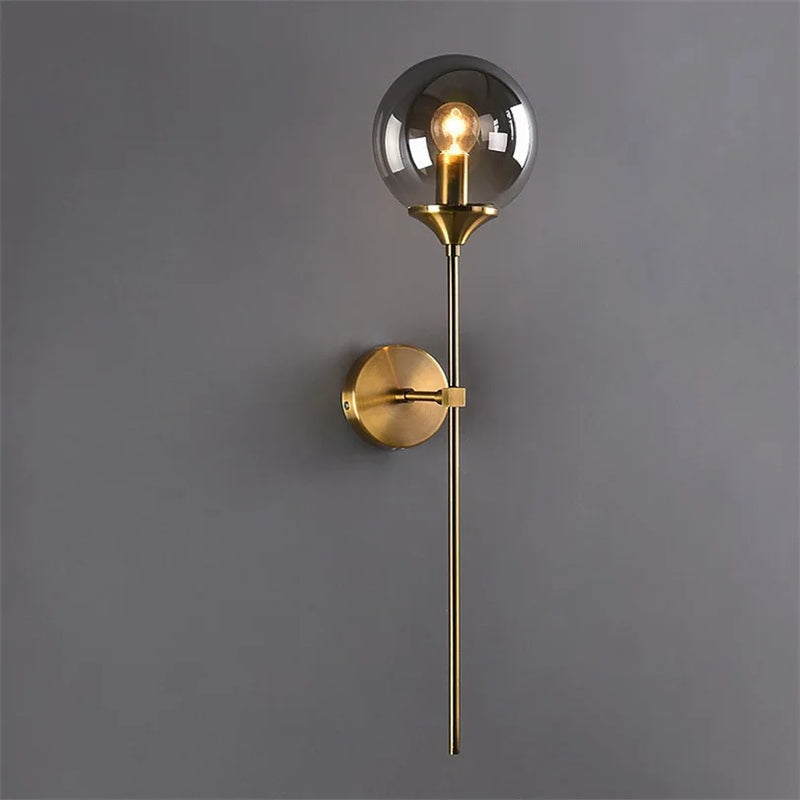 DecorBites™ Glass Wall Lamp with LED for Home Decor and Bedroom Lighting