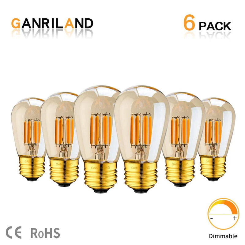 ™ LED Filament Bulb 3W ST45 Gold Dimmable E26 E27 2200K Indoor Decorative