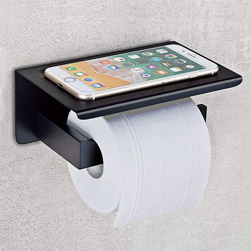DecorBites™ Bathroom Multi-function Holder SUS 304 Handy Shelf for Sanitary & Paper Rolls
