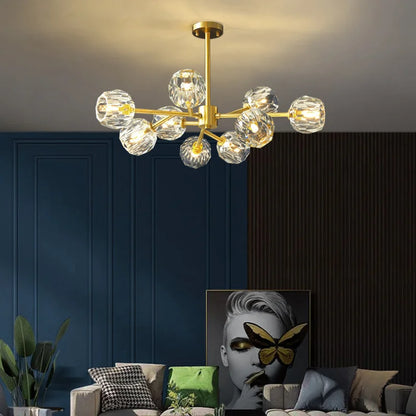 DecorBites™ Crystal LED Chandelier Ceiling Light for Elegant Home Décor
