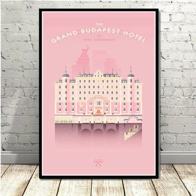 DecorBites™ Grand Budapest Hotel Minimalist Wall Poster for Stylish Home Decor
