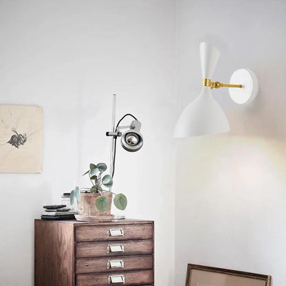 DecorBites™ Black White Nordic Wall Lamps with Switch, Modern Industrial Decor Light for Living Room