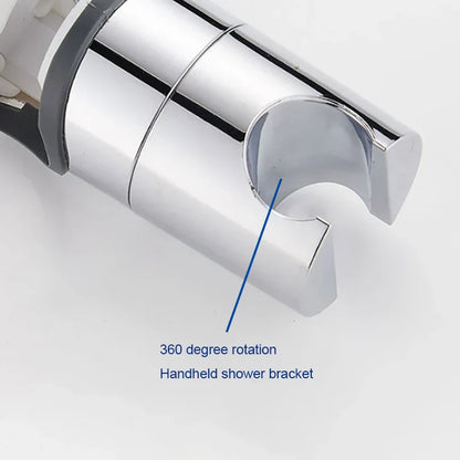 DecorBites™ Adjustable Slider Shower Head Holder Bracket Chrome Mounting Accessory