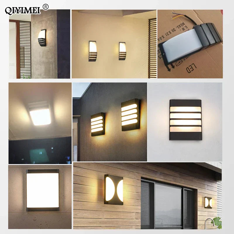 DecorBites™ LED Outdoor Wall Sconce Light for Courtyard Patio Garden Front Door