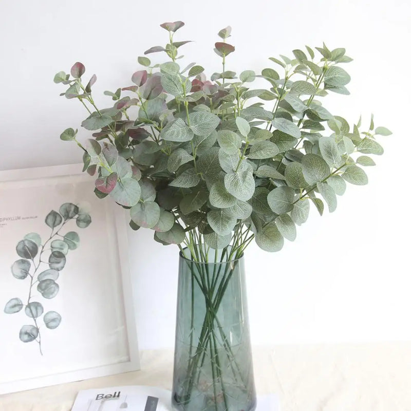 ™ Large Eucalyptus Artificial Leaves Wall Decor for Home Shop Garden Party