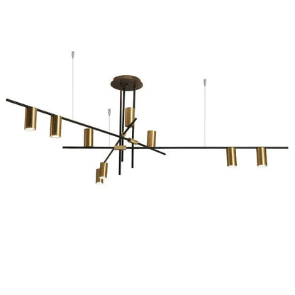 DecorBites™ Black Minimalist Dining Room Chandelier: Modern Nordic Long Lights for Stylish Lighting